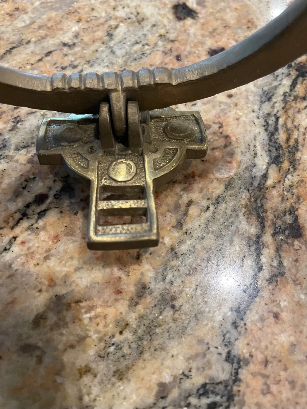 Vintage Solid Brass Claddagh Door Knocker